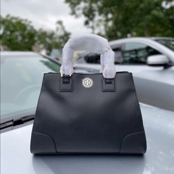 Tory Burch Handbags - Tory Burch Robinson Triangle Bag in Night Sky.